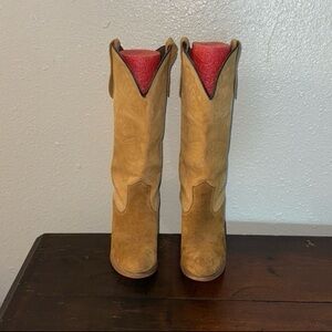 Tan Heeled Boots